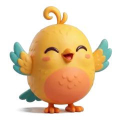 Pip, a round little songbird